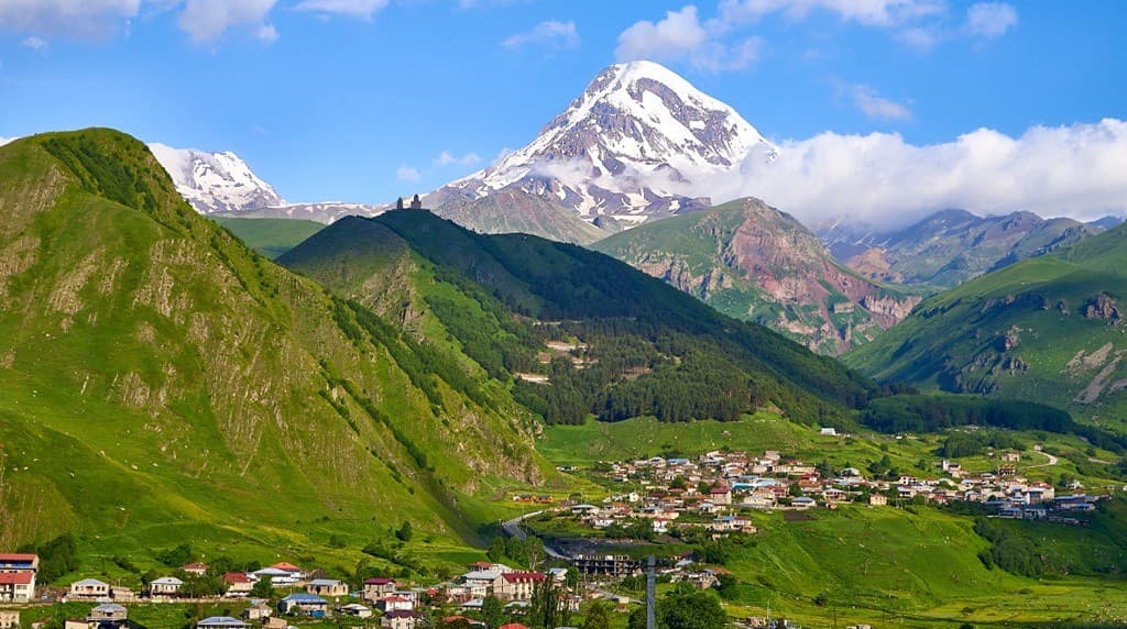 Kazbegi-panorama-mountain-village